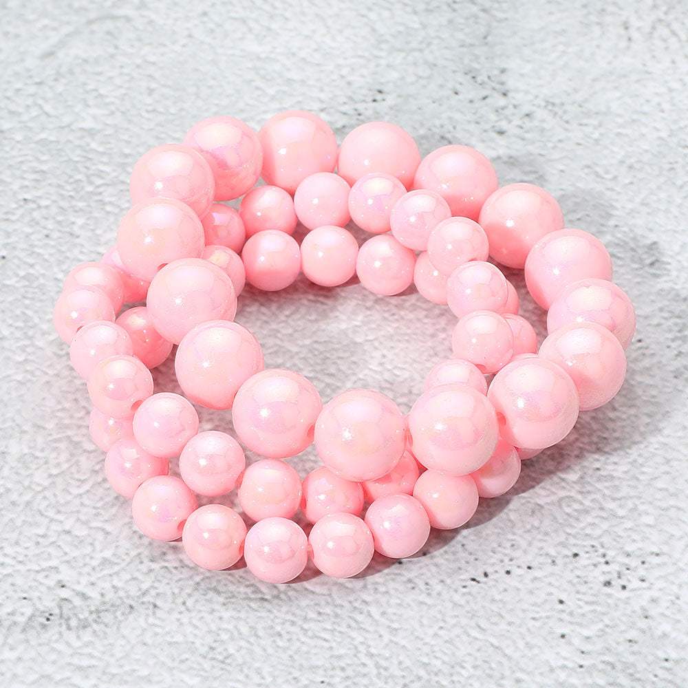 3PCS - Hologram Beaded Stretch Bracelets - Madeline Love - Flyclothing LLC