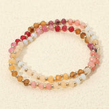 2PCS - Faceted Beaded Stretch Multi Layered Bracelets - Madeline Love - Flyclothing LLC