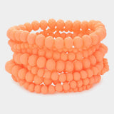 9PCS Faceted Bead Stretch Bracelets - Madeline Love - Flyclothing LLC