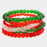 9PCS Faceted Bead Stretch Bracelets - Madeline Love - Flyclothing LLC