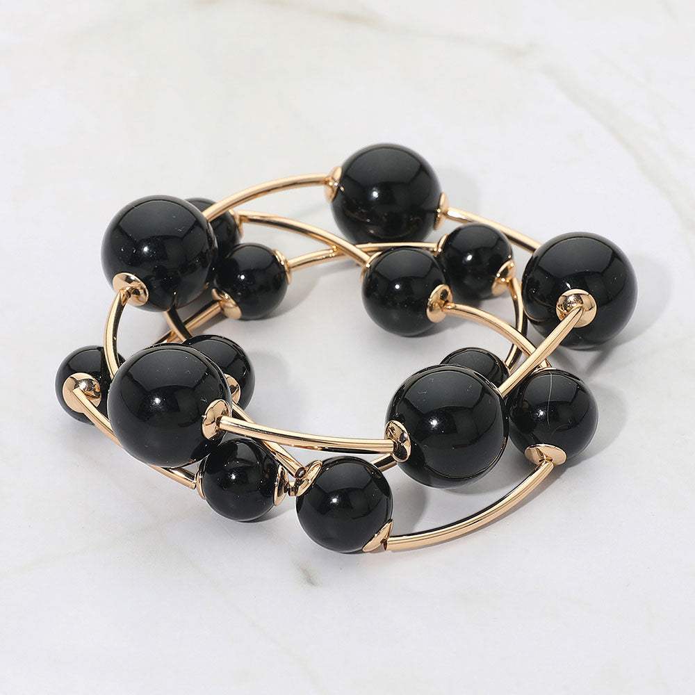 3PCS - Pearl Stretch Multi Layered Bracelets - Madeline Love - Flyclothing LLC