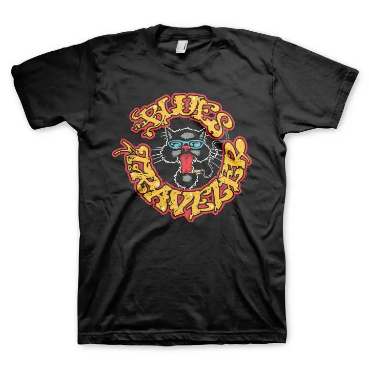 Blue Traveller Circle Cat T-Shirt - Blues Traveller - Flyclothing LLC