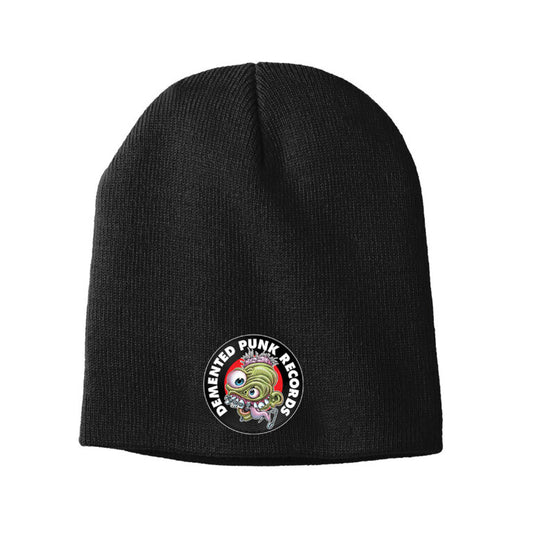 Demented Records Record logo beanie