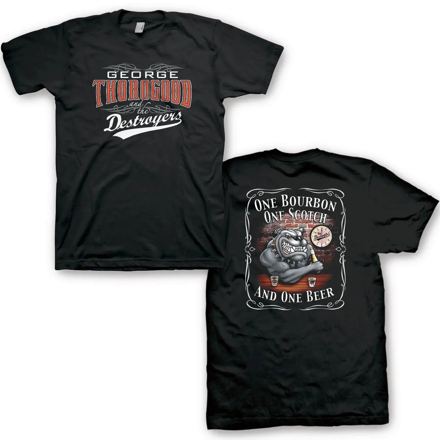George Thorogood One Bourbon T-Shirt - George Thorogood - Flyclothing LLC