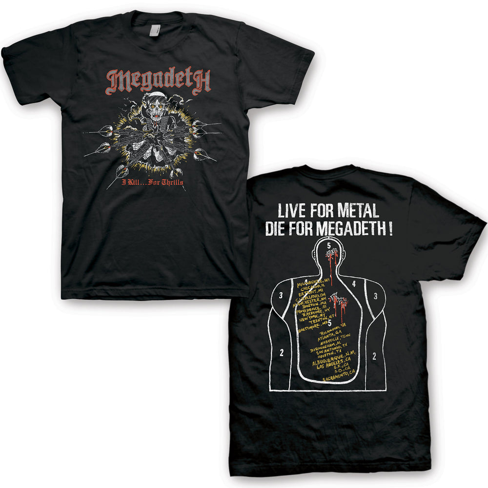 Megadeth Kill For Thrills TShirt - Megadeth - Flyclothing LLC