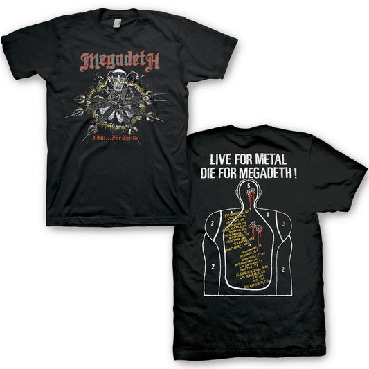 Megadeth Kill For Thrills TShirt - Megadeth - Flyclothing LLC