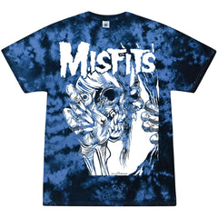 Misfits Eyeball Blue Tie Dye Men's T-Shirt - Misfits