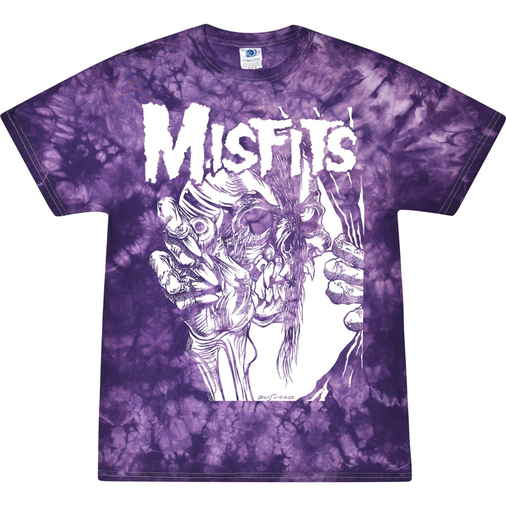 Misfits Eyeball Purple Tie Dye Men's T-Shirt - Misfits