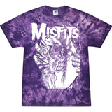 Misfits Eyeball Purple Tie Dye Men's T-Shirt - Misfits