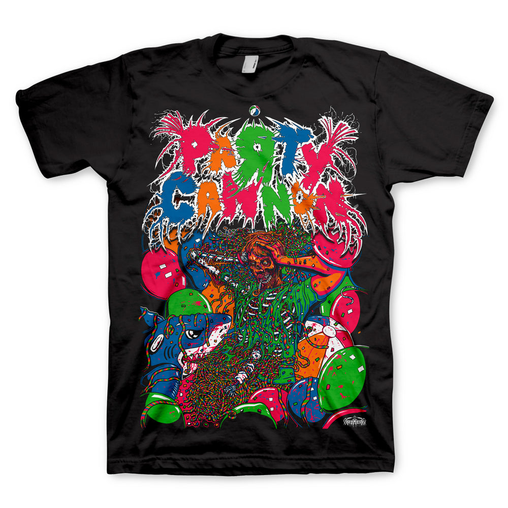 Party Cannon Partied in Half TShirt - Party Cannon - Flyclothing LLC