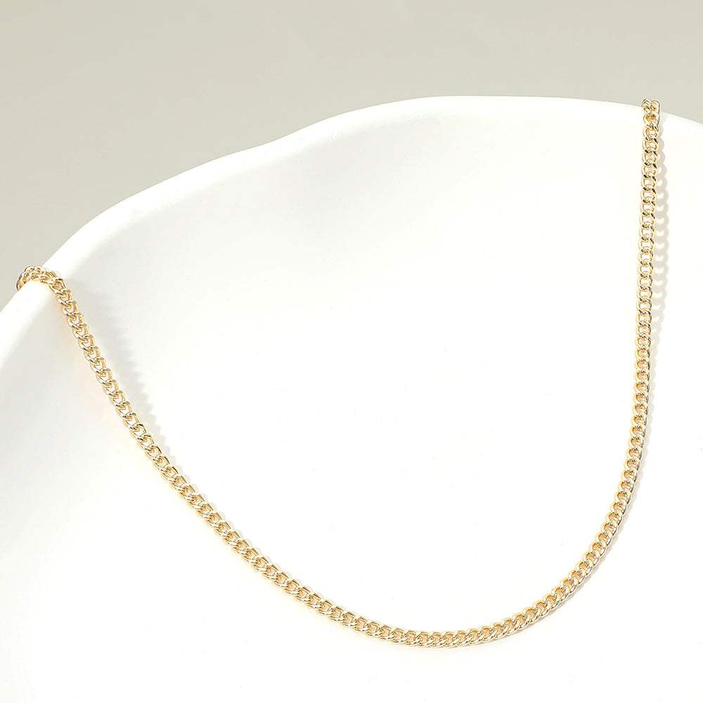 Gold Dipped Classic Curb Chain Necklace - Madeline Love - Flyclothing LLC