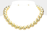 Metal Ball Cluster Necklace - Madeline Love - Flyclothing LLC