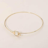 Minimal Metal Hook Choker Necklace - Madeline Love - Flyclothing LLC