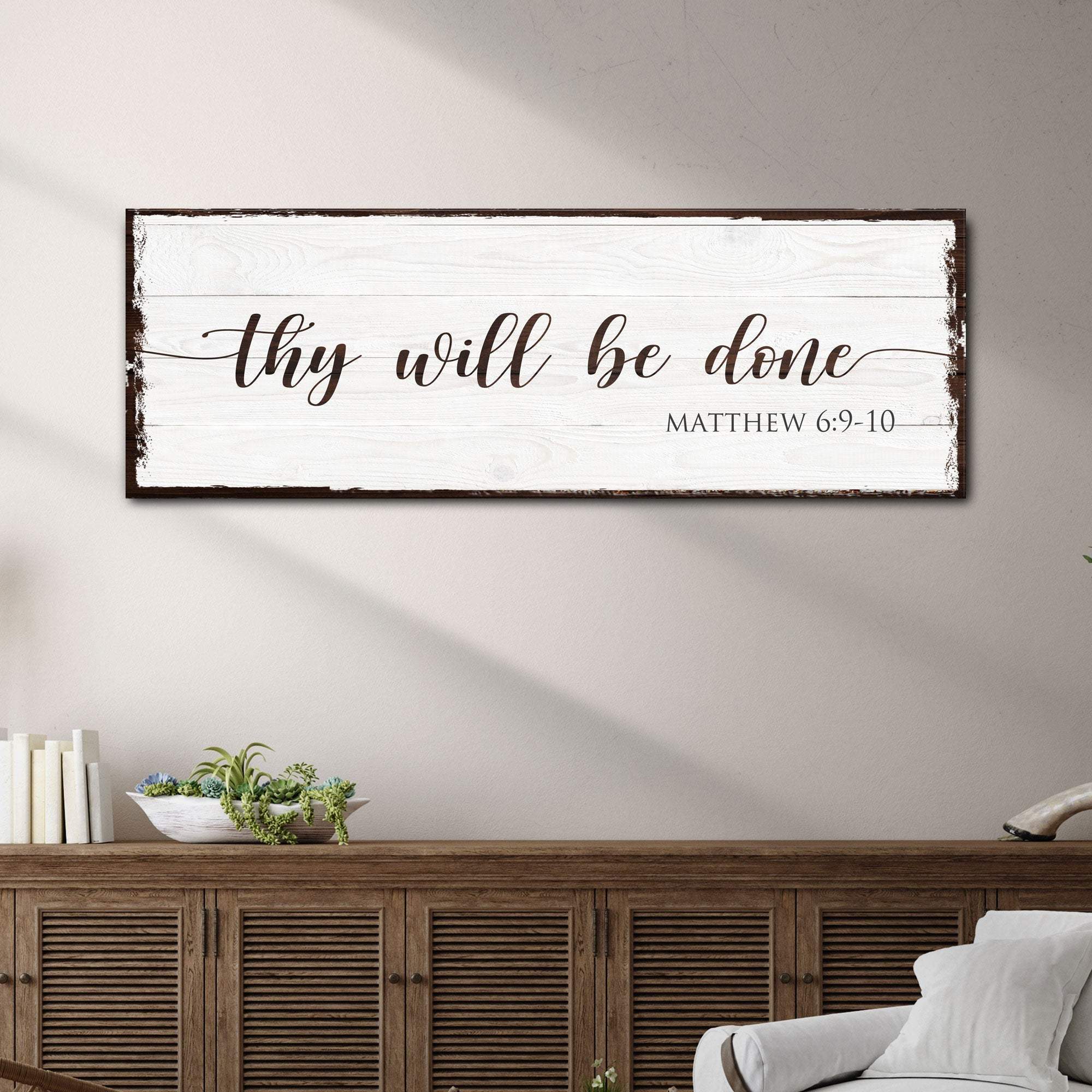 Thy Will Be Done Faith Sign II - Tailored Canvases - Flyclothing LLC