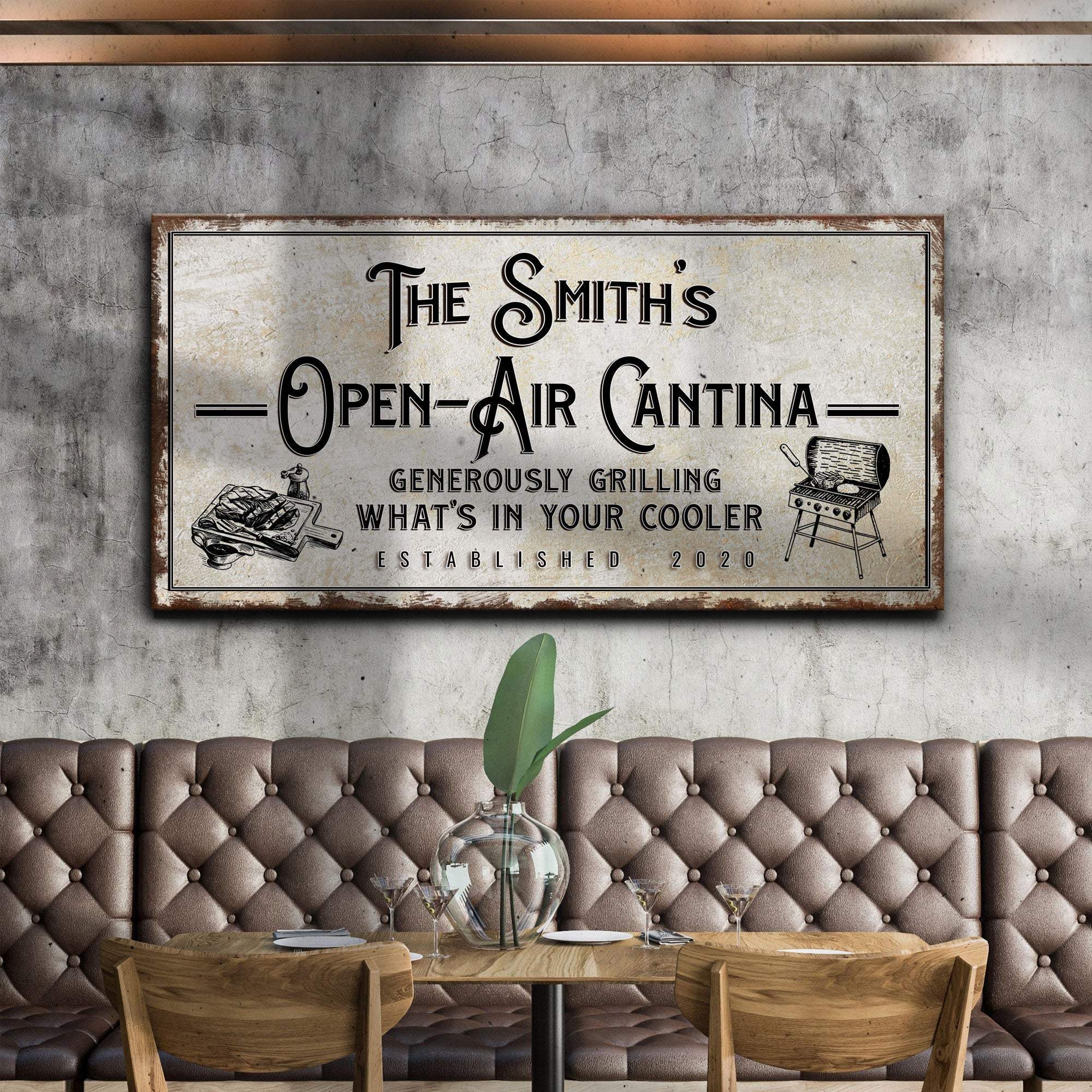 Family Open Air Cantina Sign - Tailored Canvases - Flyclothing LLC