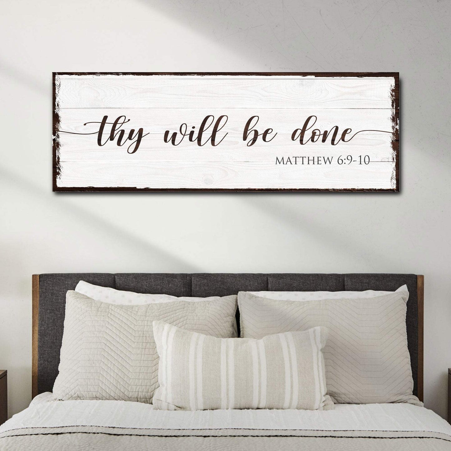 Thy Will Be Done Faith Sign II - Tailored Canvases - Flyclothing LLC