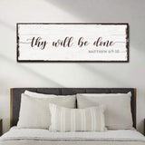 Thy Will Be Done Faith Sign II - Tailored Canvases - Flyclothing LLC