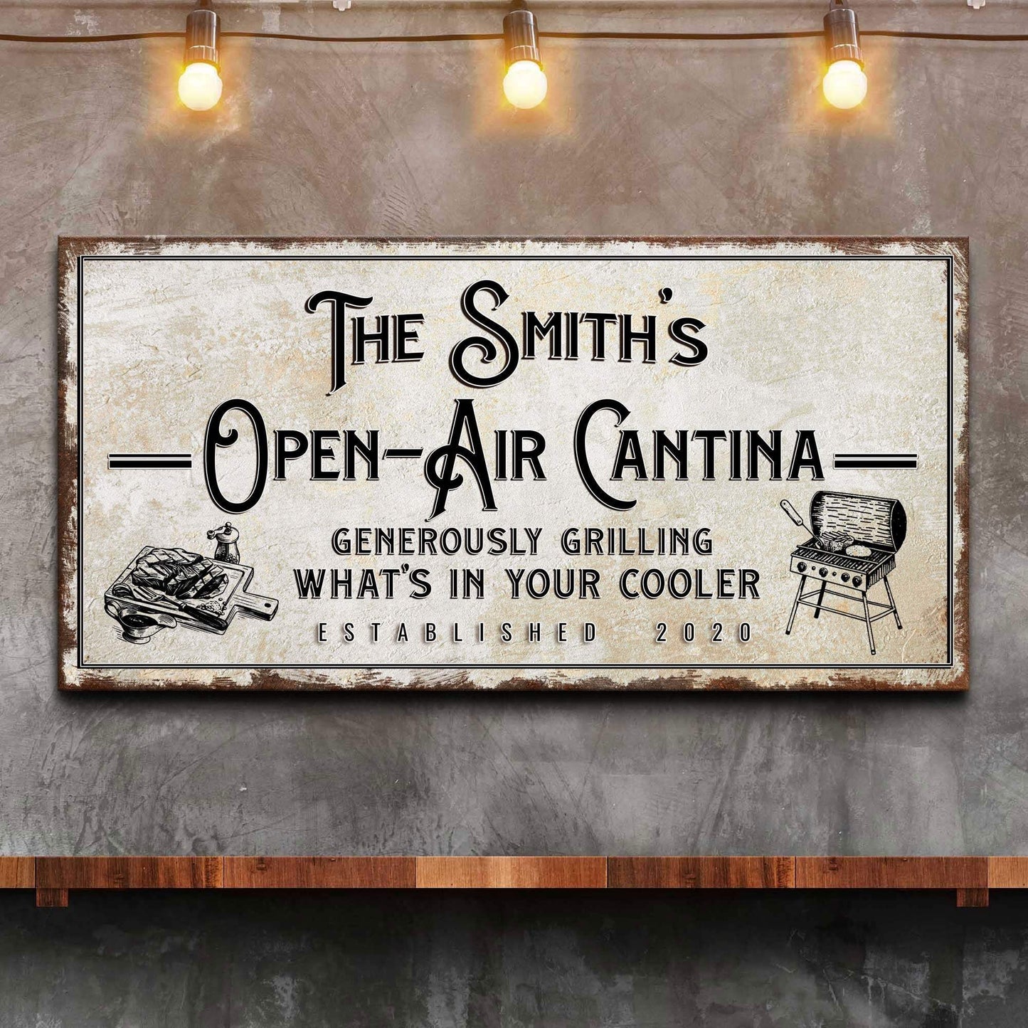 Family Open Air Cantina Sign - Tailored Canvases - Flyclothing LLC