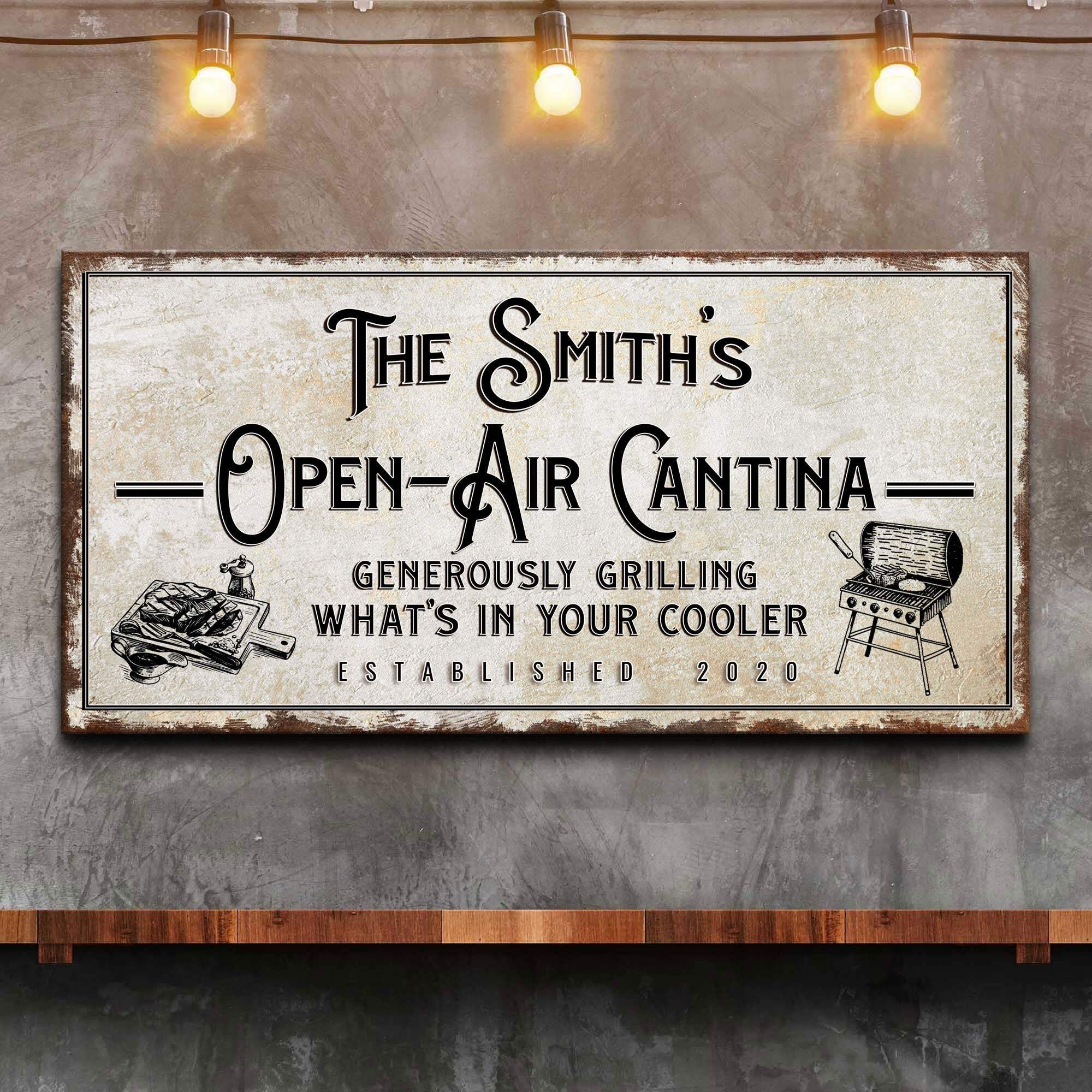 Family Open Air Cantina Sign - Tailored Canvases - Flyclothing LLC