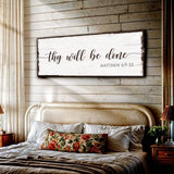Thy Will Be Done Faith Sign II - Tailored Canvases - Flyclothing LLC