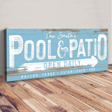 Personalized Pool And Patio Sign V - Tailored Canvases - Flyclothing LLC