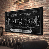 Personalized Haunted House Sign II - Tailored Canvases - Flyclothing LLC