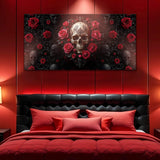 3D Rose and Skull Wall Art III - Tailored Canvases - Flyclothing LLC