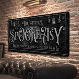 The Witch's Speakeasy Bar Halloween Sign - Tailored Canvases - Flyclothing LLC