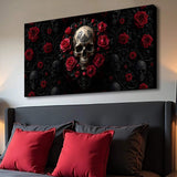 3D Rose and Skull Wall Art III - Tailored Canvases - Flyclothing LLC