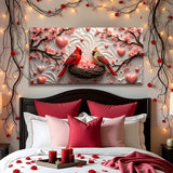 3D Cardinals Wall Art IV - Tailored Canvases - Flyclothing LLC