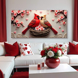 3D Cardinals Wall Art VI - Tailored Canvases - Flyclothing LLC