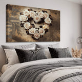 Skull and Flowers Wall Art V - Tailored Canvases - Flyclothing LLC