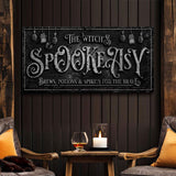 The Witch's Speakeasy Bar Halloween Sign - Tailored Canvases - Flyclothing LLC