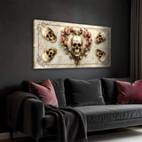 3D Vintage Skull Wall Art - Tailored Canvases - Flyclothing LLC