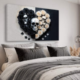 Skull and Flowers Wall Art XIII - Tailored Canvases - Flyclothing LLC