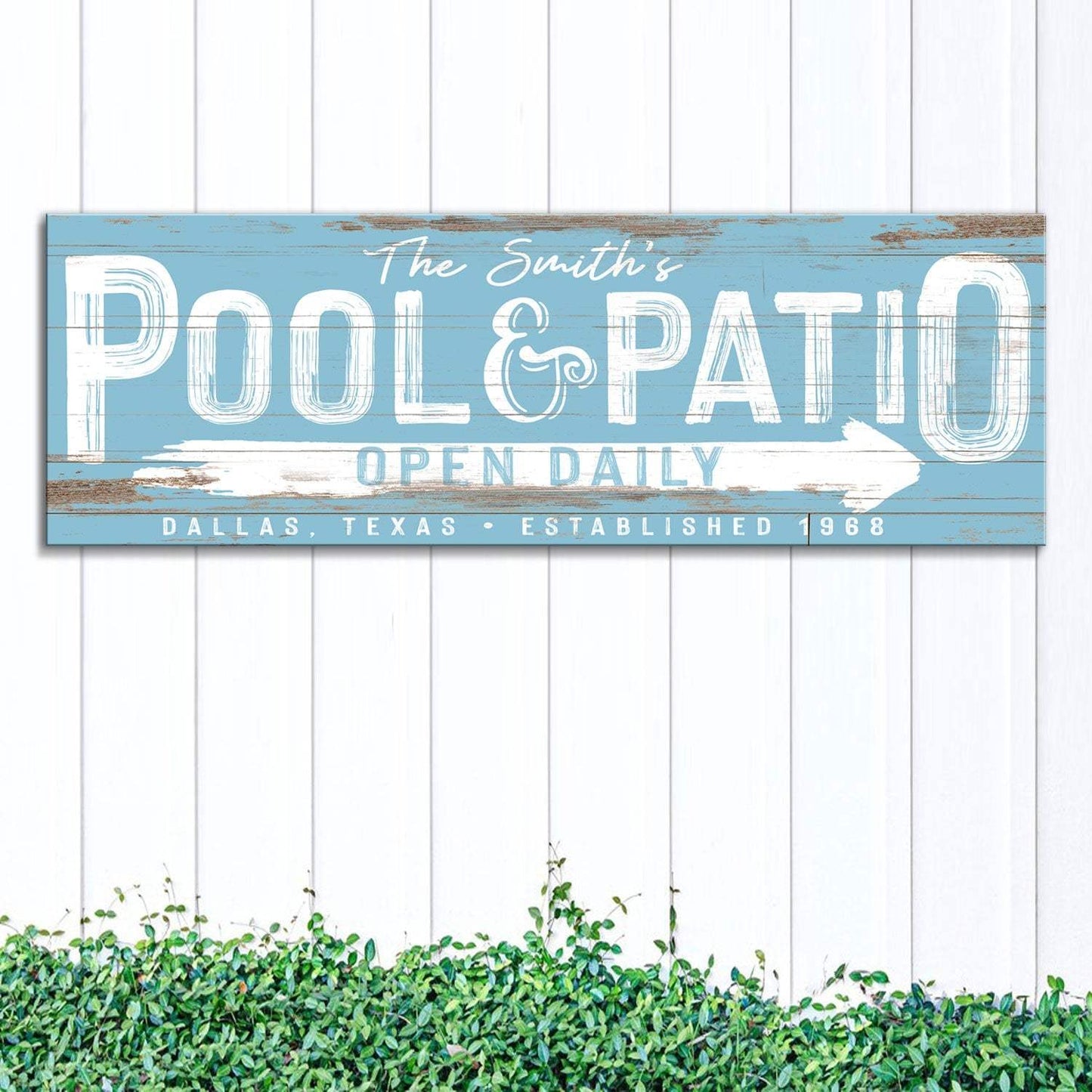 Personalized Pool And Patio Sign V - Tailored Canvases - Flyclothing LLC