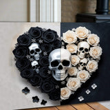 Skull and Flowers Wall Art XIII - Tailored Canvases - Flyclothing LLC