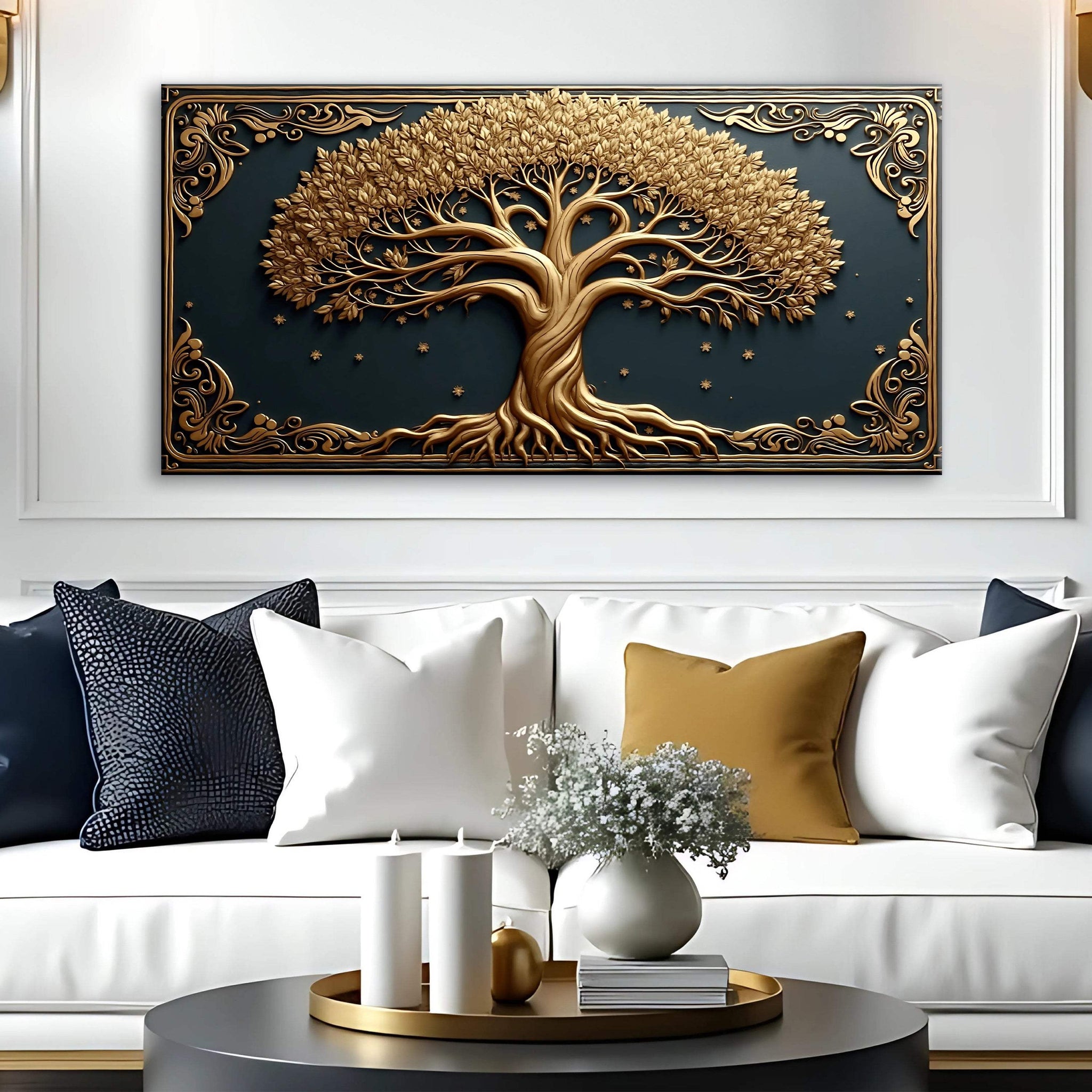 3D Celtic Tree Of Life Wall Art II - Tailored Canvases - Flyclothing LLC