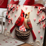 3D Cardinals Wall Art VI - Tailored Canvases - Flyclothing LLC