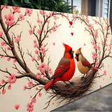 3D Cardinals Wall Art II - Tailored Canvases - Flyclothing LLC