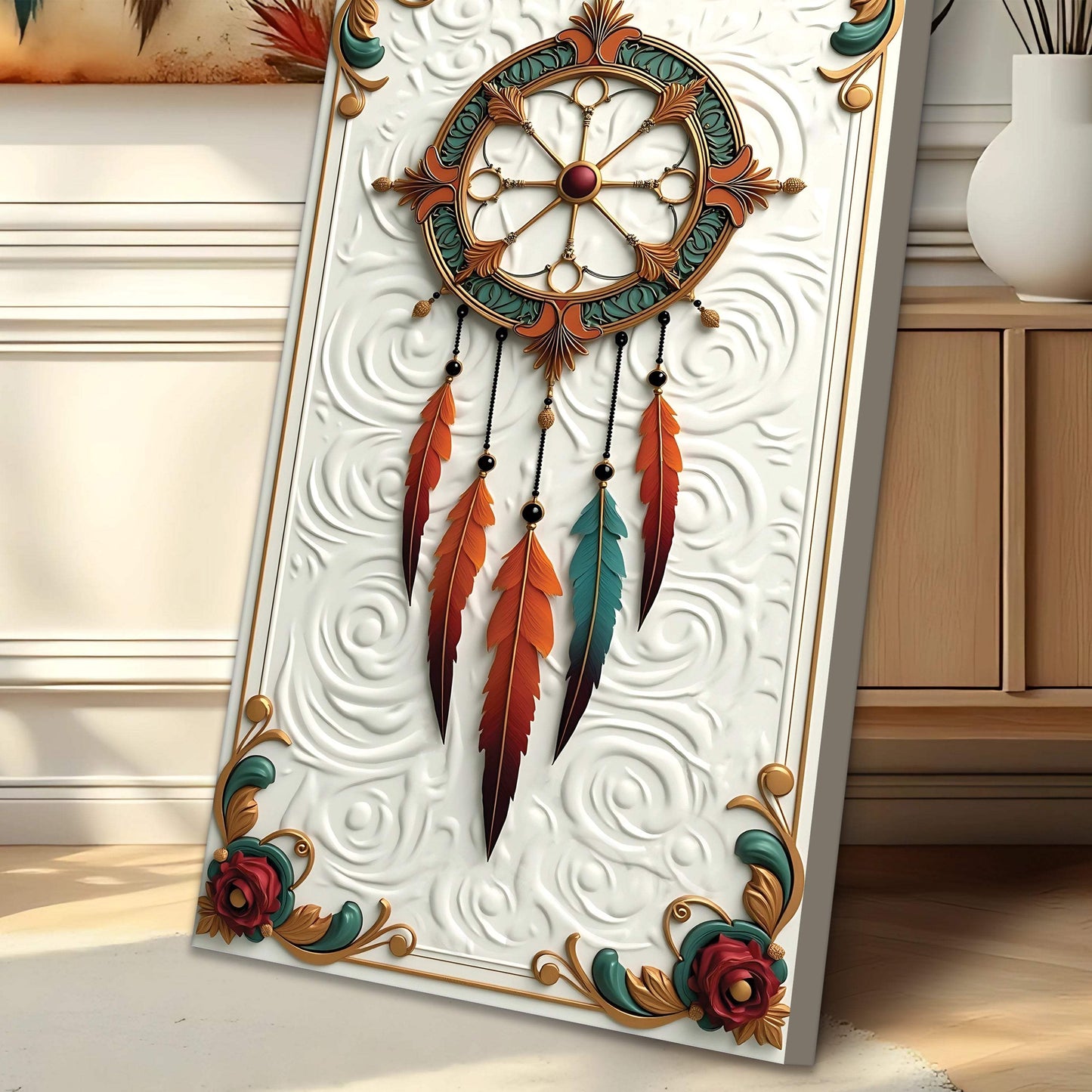 3D Whispering Feathers Wall Art III - Tailored Canvases - Flyclothing LLC
