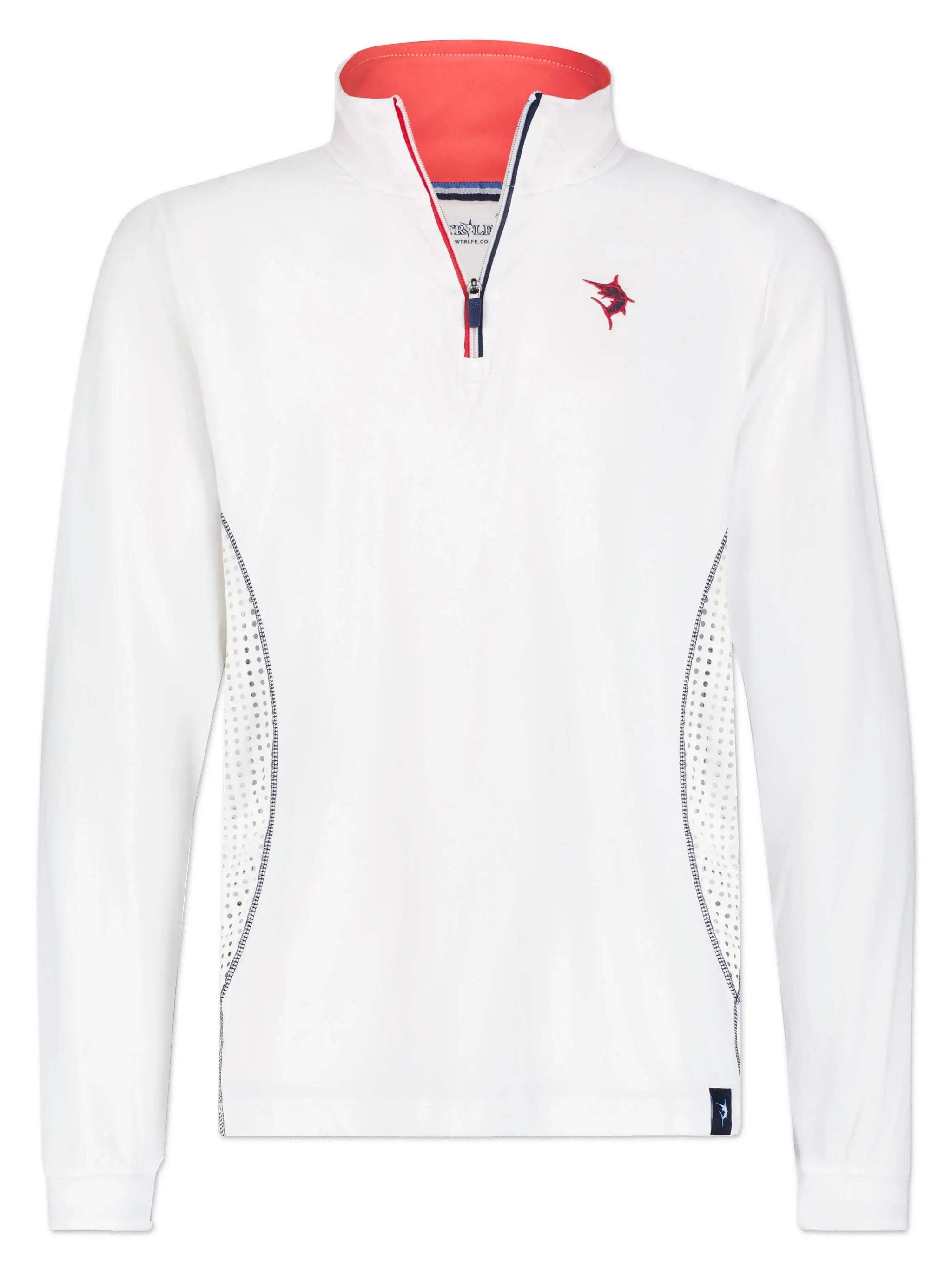 Monterey Performance Quarter Zip - White Water Life - Flyclothing LLC