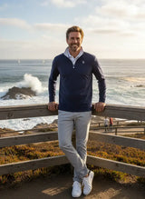 Monterey Performance Quarter Zip - White Water Life - Flyclothing LLC