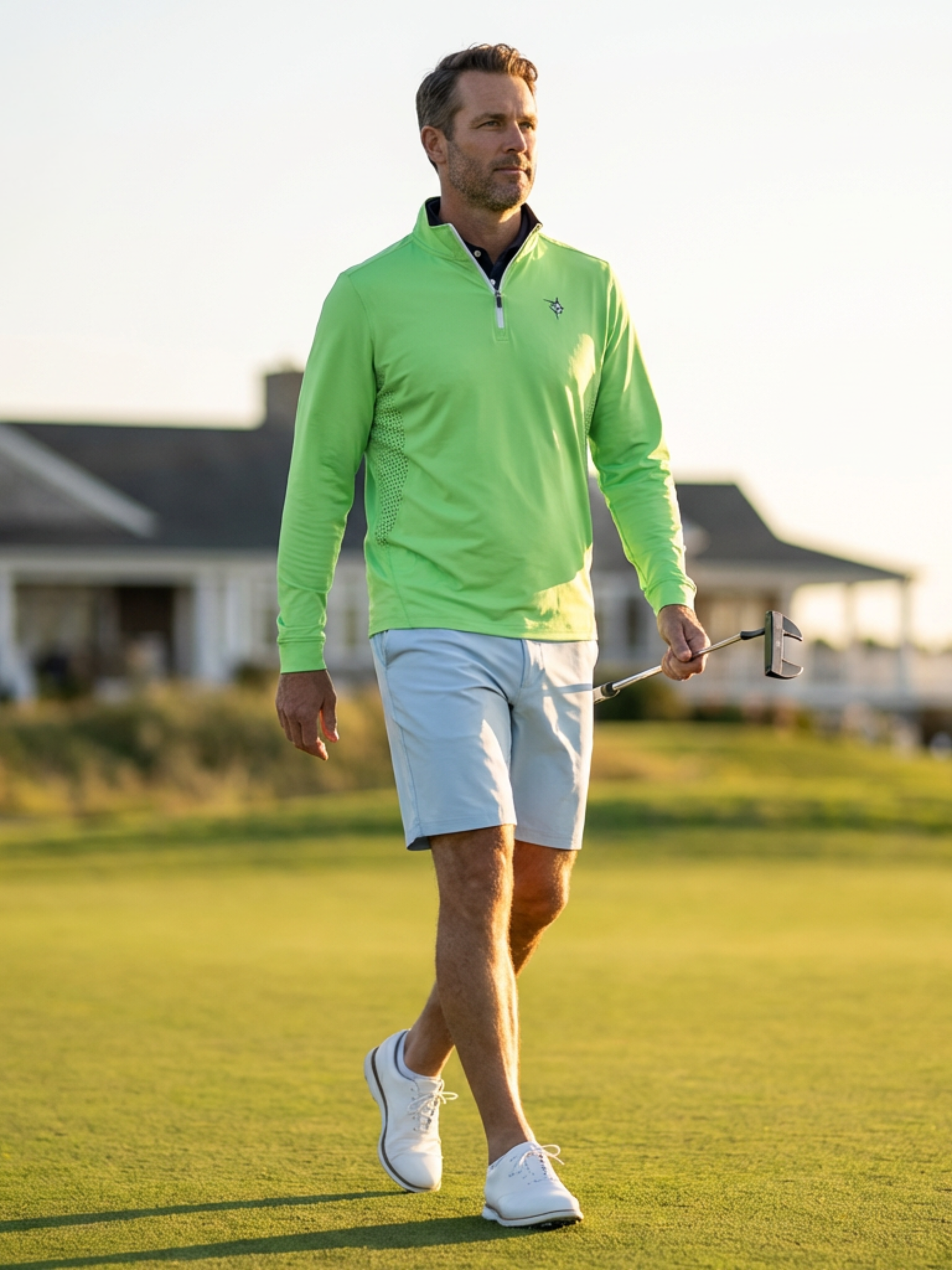 Monterey Performance Quarter Zip - White Water Life - Flyclothing LLC