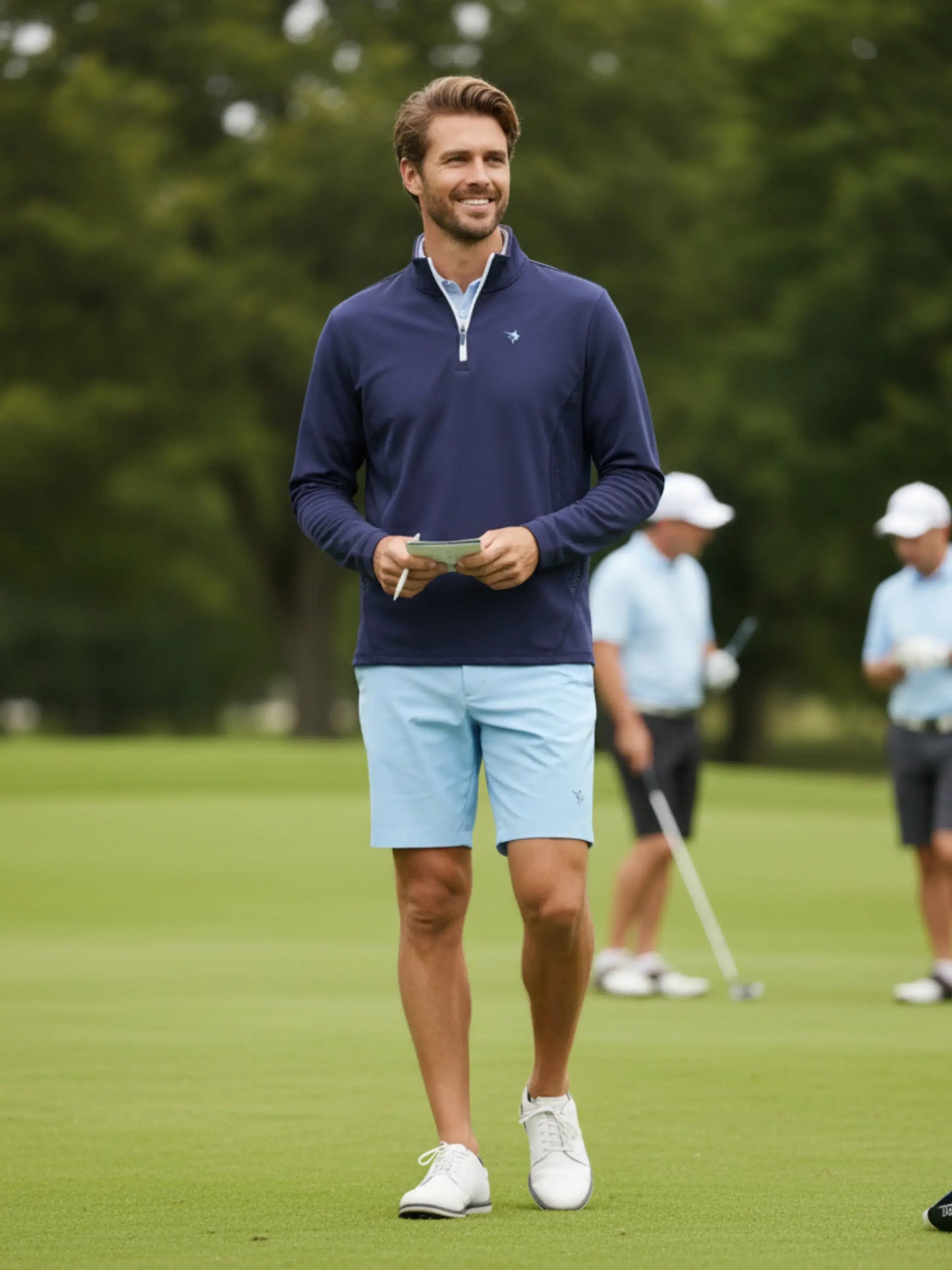 Monterey Performance Quarter Zip - White Water Life - Flyclothing LLC