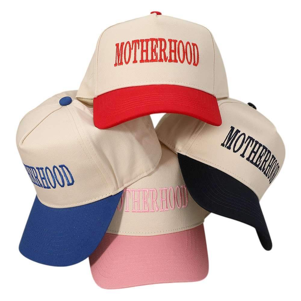 MOTHERHOOD Message Embroidered Baseball Cap - Madeline Love - Flyclothing LLC