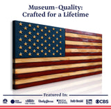 Old Glory American Flag Wall Art II - Tailored Canvases - Flyclothing LLC