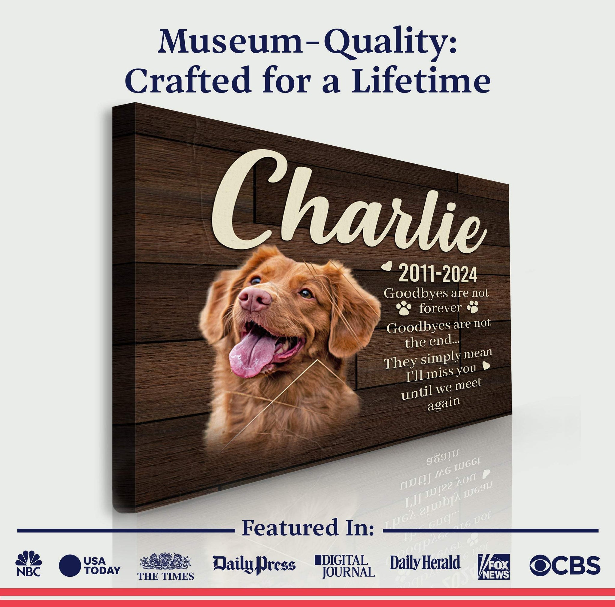 Pet Memorial Sign VIII - Tailored Canvases - Flyclothing LLC