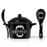 Alchemy Gothic I Bite to Eat Bowl and Spoon Set - Alchemy Gothic