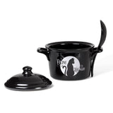 Alchemy Gothic Feline Hungry Bowl and Spoon Set